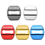 4pcs/set Nissan Nismo Stainless Steel Car Door Lock Cover Protection