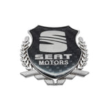 SEAT Metal Carbon Fiber Car Rear Sticker Shield Trunk Emblem Badge Decal