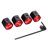 4pcs/set Ford Cobra Shelby Anti-Theft Car Air Valve Stem Cap Auto Tyre Valve Covers