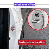 4pcs/set Skoda Stainless Steel Car Door Lock Cover Protection