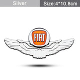 Fiat Metal Wings Car Rear Sticker Auto Window Emblem Badge Decal