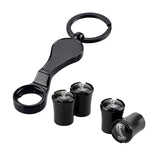 4pcs/set Ford Mustang Shelby ST SVT Logo Car Air Valve Stem Caps Auto Tyre Valve Covers with Wrench