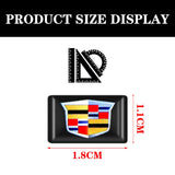 10pcs Cadillac Epoxy Car Armrest Button Sticker
