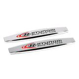 2pcs Hyundai Hybrid Logo Metal Car Fender Side Badge Decal Rear Emblem Sticker