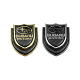 Subaru Shield Carbon Fiber Car Rear Sticker Window Emblem Badge Decal