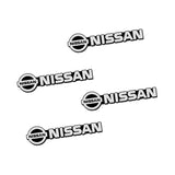 4pcs/set Nissan Qashqai JUKE Metal Car Stereo Sticker Auto Audio Emblem Decal