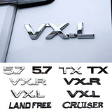 Car Front Bumper Badge Rear Decal for Land Cruiser Prado Landfree VX TX TX.L VX.L 5.7 V6 V8 GX.R VX.R VX.S VX.R.i GX.R.i