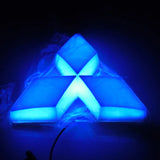 8.05x7.9cm Mitsubishi Car LED Light Front Rear Emblem Badge