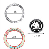 Skoda Luminous Car Engine One-click Start Stop Button Cover Sticker