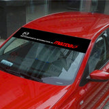 130*21cm Mazda Car Front Trunk Window Windshield Sunshade Sticker Decal