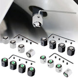 4pcs/set Skoda Anti-Theft Car Air Valve Stem Cap Auto Tyre Valve Covers