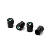 4pcs/set Skoda Car Air Valve Stem Cap Auto Tyre Valve Covers
