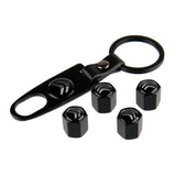4pcs/set Citroen DS Car Air Valve Stem Cap Auto Tyre Valve Covers with Keychain