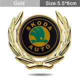 Skoda Metal Car Rear Sticker Auto Window Emblem Badge Decal