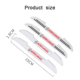 4pcs MG Car Door Bumper Strip Anti-collision Protection Sticker