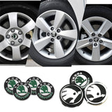 4pcs/set 56/60/65mm Skoda Logo ABS Car Wheel Hub Center Caps Covers