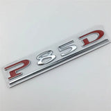 Tesla P75D P85D P90D P100D Letter Metal Car Rear Sticker Decal Emblem Badge