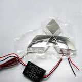 8.05x7.9cm Mitsubishi Car LED Light Front Rear Emblem Badge