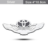Toyota Metal Wings Car Rear Sticker Auto Window Emblem Badge Decal