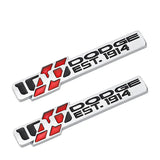 Dodge10th Anniversary Metal Car Body Sticker Emblem Badge Decal