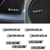 4pcs/set Suzuki Swift SX4 Vitara Metal Car Stereo Sticker Auto Audio Emblem Decal