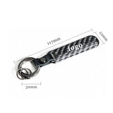 Dodge Carbon Fiber Car Logo Keychain Keyring
