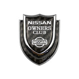 Nissan Shield Carbon Fiber Car Rear Sticker Window Emblem Badge Decal