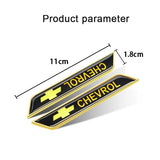 2pcs Chevrolet Car Fender Side Stickers Trunk Anti-scratch Decal