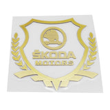 Skoda Shield Car Rear Sticker Auto Window Emblem Badge Decal
