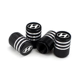 4pcs/set Hyundai Metal Car Wheel Tire Valve Stem Caps Covers