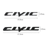 3D Metal Car Emblem Badge Sticker for Civic Logo Rear Tail Trunk Letter Stickers Decals Auto Accessories Car Styling