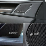 4pcs/set Mitsubishi Lancer Outlander ASX Pajero Ralliart Metal Car Stereo Sticker Auto Audio Emblem Decal