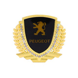 Peugeot Metal Diamond Car Rear Sticker Trunk Emblem Badge Decal