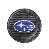 2pcs/set Subaru STI Carbon Fiber Car Water Coaster Non-slip Mat