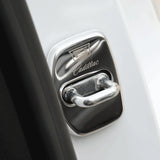 4pcs/set Cadillac Stainless Steel Car Door Lock Cover Protection