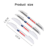 4pcs Subaru Car Door Bumper Strip Anti-collision Protection Sticker