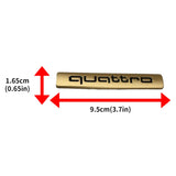 Audi Quattro Metal Car Trunk Sticker Rear Badge Decal