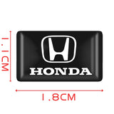 10pcs Honda Mugen Logo Epoxy Car Armrest Button Sticker