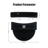 Leather Car Seat Gap Storage Box Organizer Case for Logo Odyssey City 10th Accord Jazz Pilot Civic Crosstour Accessories