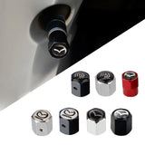 4pcs/set Mazda Anti-Theft Car Air Valve Stem Cap Auto Tyre Valve Covers