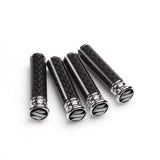 4pcs/set Suzuki Logo Carbon Fiber Car Door Bolt Lock Pins Gate Lock Screws