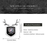 Buick ABS Deer Car Rear Sticker Shield Trunk Emblem Badge Decal