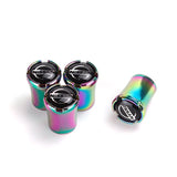 4pcs/set Nissan Logo Car Air Valve Stem Caps Auto Tyre Valve Covers