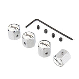 4pcs/set Jeep Anti-Theft Car Air Valve Stem Cap Auto Tyre Valve Covers