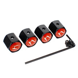 4pcs/set Honda Mugen Typer Anti-Theft Car Air Valve Stem Cap Auto Tyre Valve Covers