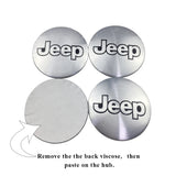 4pcs/set 56mm Jeep Car Wheel Center Hub Sticker Decal