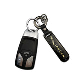Jaguar R S Carbon Fiber Car Logo Keychain Keyring