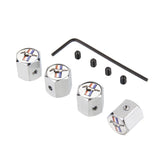 4pcs/set Ford Mustang Anti-Theft Car Air Valve Stem Cap Auto Tyre Valve Covers
