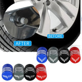 4pcs/set Chevrolet Corvette Metal Car Wheel Tire Valve Stem Caps Covers