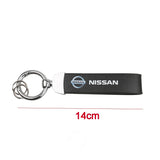 Nissan PU Leather Car Logo Keychain